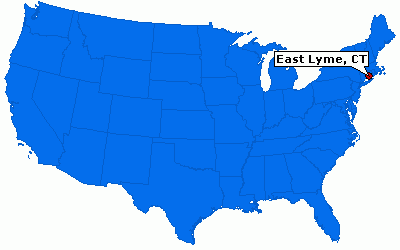 East Lyme, CT locator map